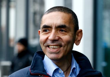 Ugur Sahin, CEO and co-founder of BioNTech, answers journalists’ questions after the European Medicines Agency (EMA) approved its COVID-19 vaccine, at the company headquarters in Mainz, Germany, on December 22, 2020. (Reuters)