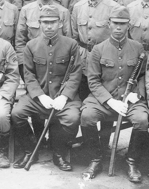 صورة لجنود يابانيين شاركوا بالحرب العالمية