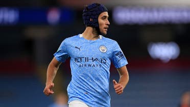 Manchester City’s Spanish defender Eric Garcia at the Etihad Stadium in Manchester, north-west of England, on September 24, 2020. (Mike Egerton/Pool/AFP)