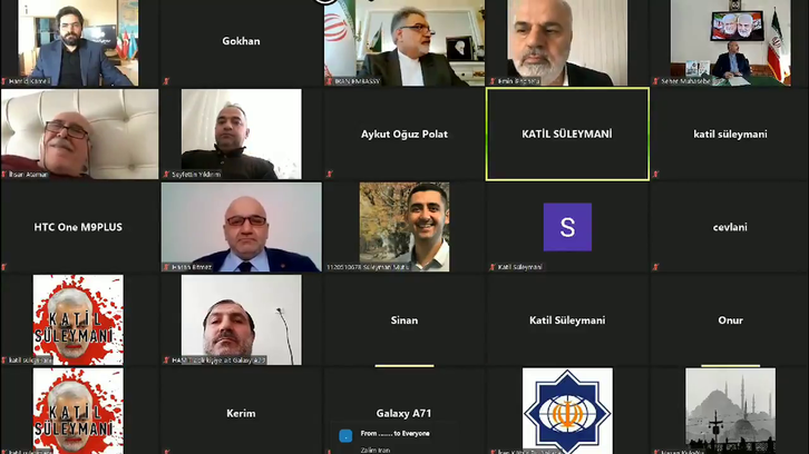 Iran embassy to Turkey’s virtual Soleimani memorial trolled by protesters