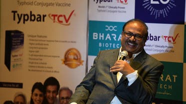 File photo of Krishna Ella, chairman and managing director of Hyderabad-based Bharat Biotech. (AFP)