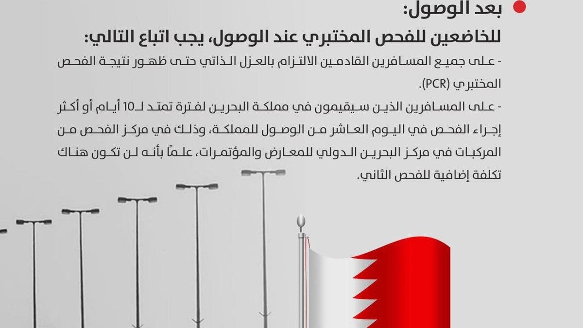 دخول البحرين إجراءات المؤسسة العامة