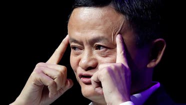 Founder and Chairman of Chinese internet giant Alibaba Jack Ma gives a speech at Paris' high profile startups and high tech leaders gathering, Viva Tech, in Paris, France, on May 16, 2019. (Reuters)