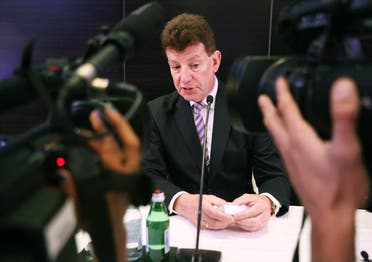Paul Griffiths, CEO of Dubai Airports speaking to the media. (File photo: AP)