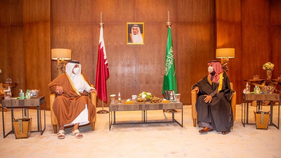 ولي العهد السعودي يلتقي أمير قطر