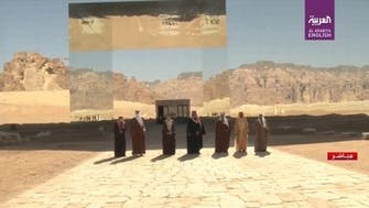 GCC leaders take family photo in front of Maraya Hall at AlUla Summit