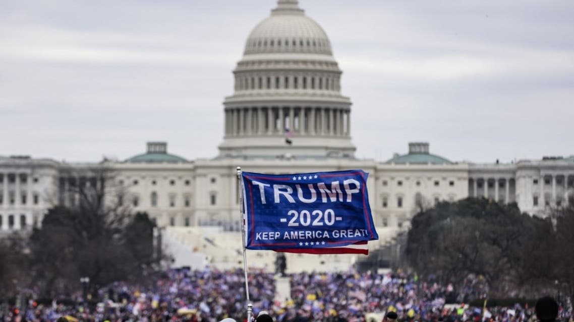 Pro-Trump supporters storm the U.S. Capitol following a rally with President Donald Trump on January 6, 2021 in Washington, DC. (AFP)