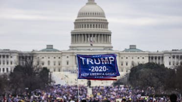 Pro-Trump supporters storm the US Capitol following a rally with President Donald Trump on January 6, 2021 in Washington, DC. (AFP)