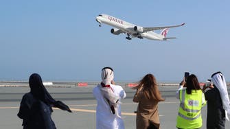 First Qatari flight arrives in Saudi Arabia’s Riyadh from Doha