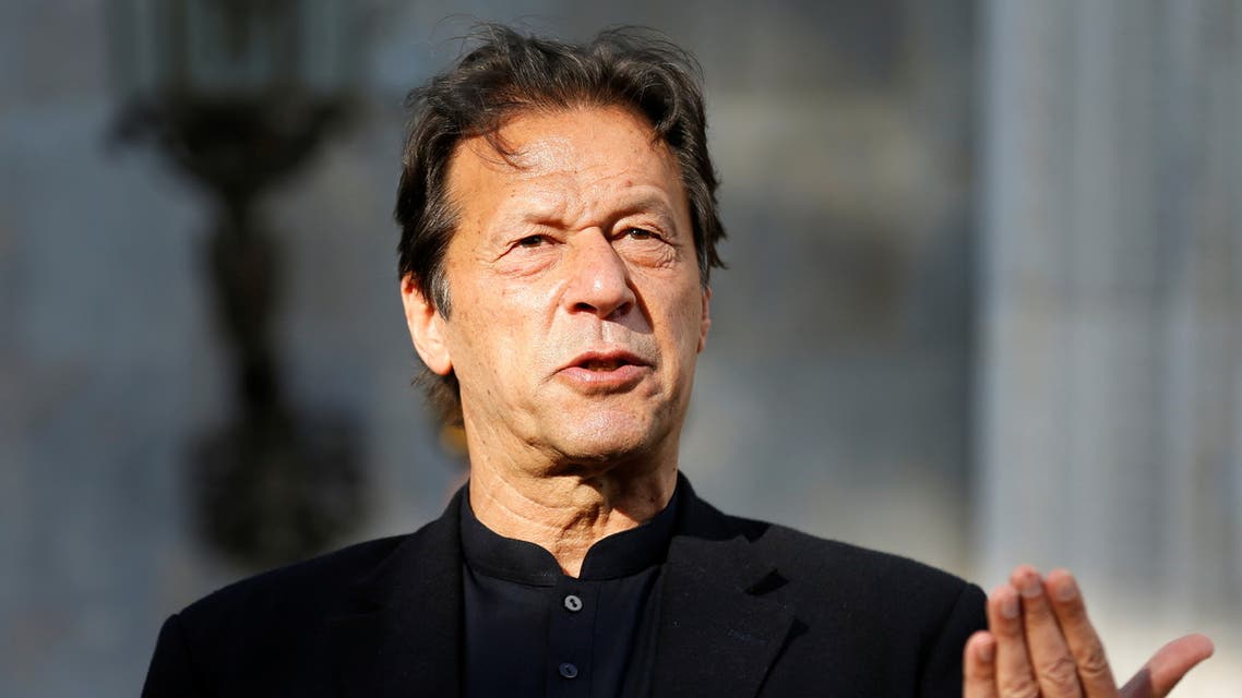 Pakistani Prime Minister Imran Khan speaks during a news conference in Kabul. (File photo: Reuters)