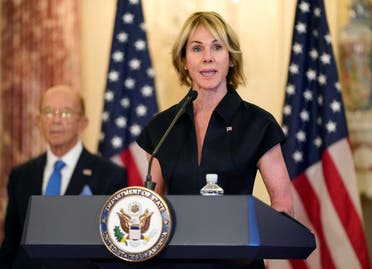 U.S. Ambassador to the United Nations Kelly Craft speaks during a news conference at the U.S. State Department in Washington. (File photo: AP)
