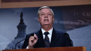 US Senator Lindsey Graham (R-SC) speaks during a news conference at the US Capitol on January 7, 2021 in Washington,DC. (AFP)