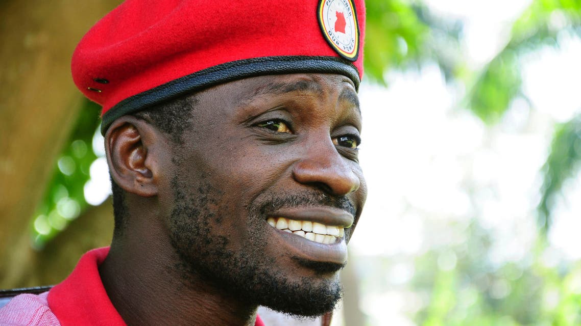Pop star-turned-opposition lawmaker Bobi Wine in Magere, Kampala, Uganda. (AP)