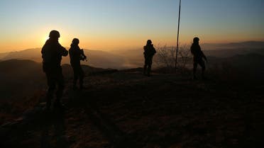 Indian army soldiers patrol at the Line of Control (LOC) between India and Pakistan border in Poonch, about 250 kilometers (156 miles) from Jammu, India. (File photo: AP)