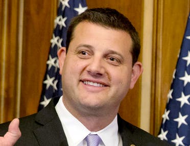 Rep. David Valadao, R-Calif., poses during a ceremonial re-enactment of his swearing-in ceremony in the Rayburn Room on Capitol Hill in Washington. (File photo: AP)