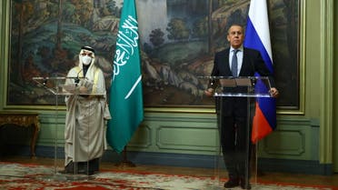 وزيرا خارجية السعودية فيصل بن فرحان وروسيا سيرغي لافروف 2