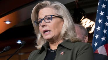 Rep. Liz Cheney, R-Wyo., speaks with reporters at the Capitol in Washington. (File photo: AP)