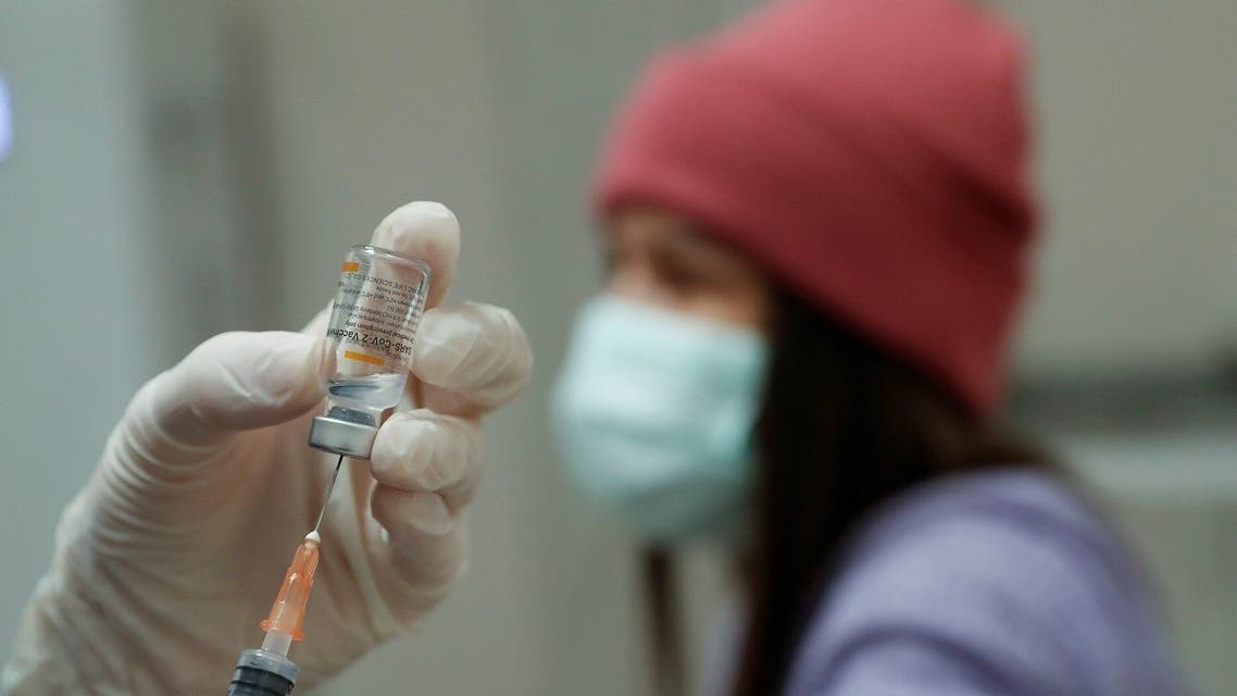A nurse prepares a dose of the Sinovac's CoronaVac COVID-19 vaccine at the Sancaktepe Sehit Dr. Ilhan Varank Training and Research Hospital in Istanbul, Turkey, on January 14, 2021. (Reuters)