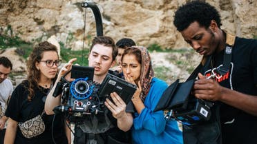 SFP2 Short Film Production Grant awardee Julian Alexander on the set of 'Layla, at Last,' 2019. (Image courtesy: Julian Alexander)