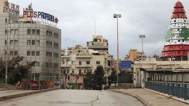 A view shows empty road as Lebanon tightened lockdown and introduced a 24-hour curfew to curb the spread the coronavirus disease (COVID-19) in Beirut. (Reuters)