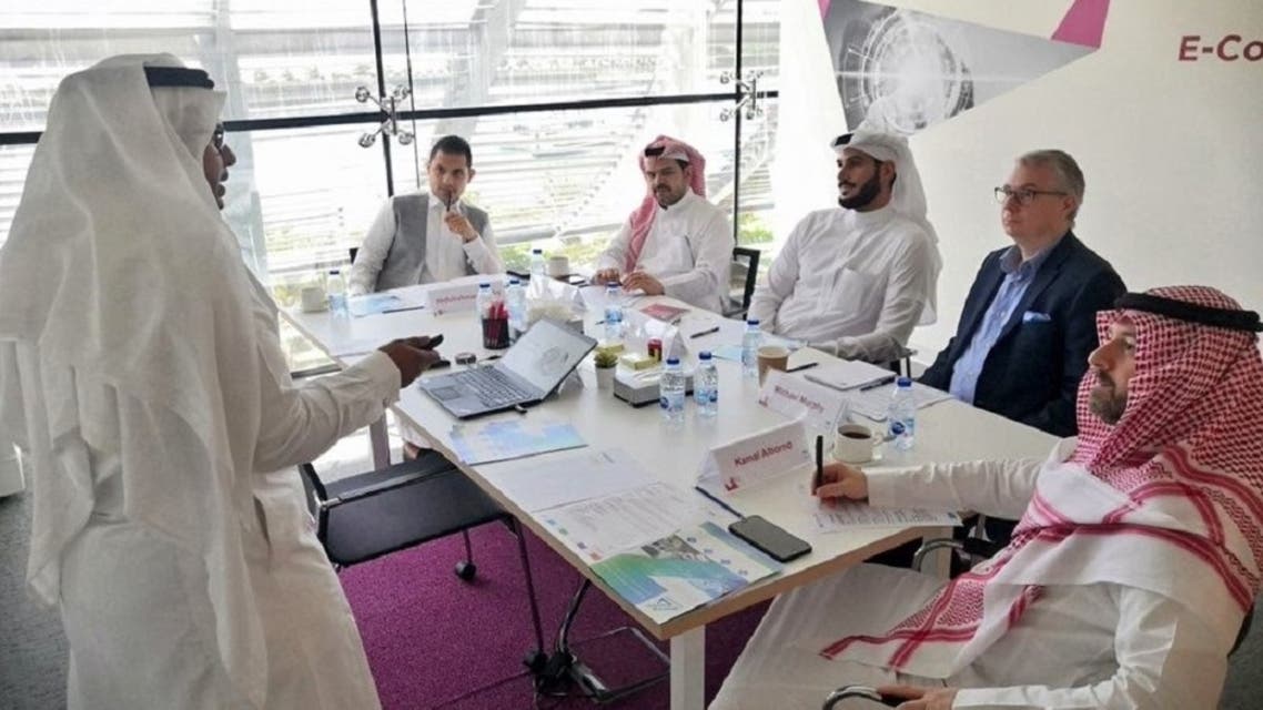 The judging round of the 4th edition MITEF Saudi Startup Competition held last year. (File photo)