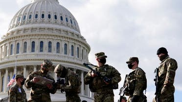 الحرس الوطني في واشنطن استعدادا ليوم تنصيب بايدن (أرشيفية رويترز )