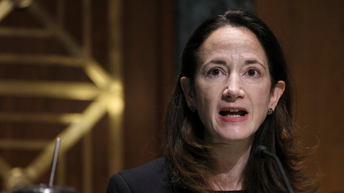 President-elect Joe Biden’s pick for national intelligence director Avril Haines speaks during a confirmation hearing before the Senate intelligence committee, Jan. 19, 2021. (AP)