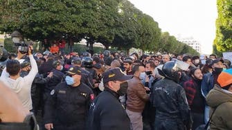 تونس میں جاری پرامن احتجاج تصادم اور تشدد کی شکل اختیار کرگیا