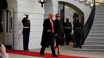 Trump leaves White House for the last time as president