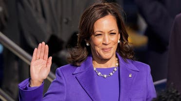 Kamala Harris is sworn in as vice president by Supreme Court Justice Sonia Sotomayor during the 59th Presidential Inauguration on  Jan. 20, 2021. (AP)
