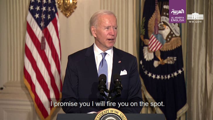 Watch: Biden promises to fire staff members who ‘disrespect’ anyone