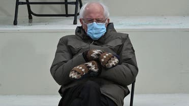 US Senator Bernie Sanders pictured at President Joe Biden's inauguration. (Twitter)