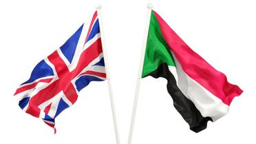 Sudan and Britain Flags