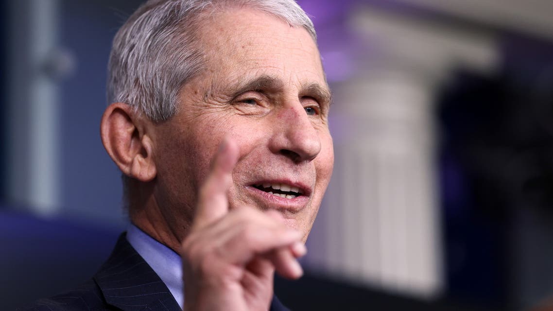 NIH National Institute of Allergy and Infectious Diseases Director Anthony Fauci addresses the daily press briefing at the White House in Washington, U.S. January 21, 2021. (Reuters)