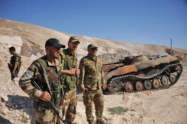 نیروهای ارتش سوریه در استان حماه