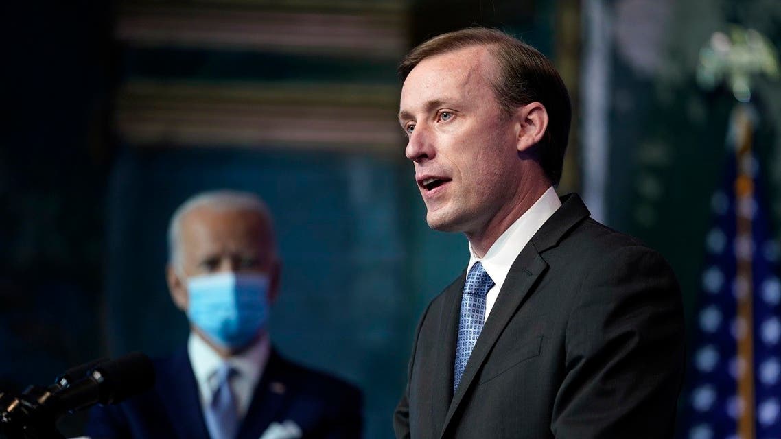 President Biden's national security adviser, Jake Sullivan, speaks, Nov. 24, 2020, in Wilmington, Del. (AP)