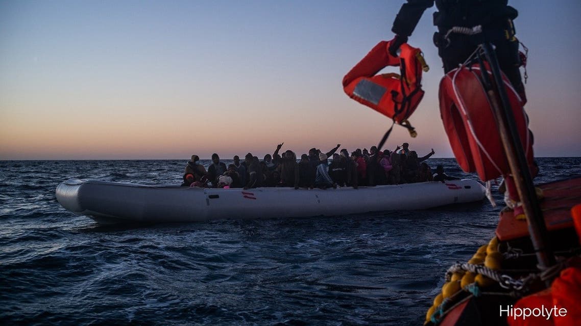 Of the 374 survivors onboard Ocean Viking, there are 21 babies and 35 children, 131 unaccompanied minors and two pregnant women. (Twitter/@SOSMedIntl)