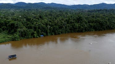 A gold dredge is seen at the banks of Uraricoera River during Brazil's environmental agency operation against illegal gold mining on indigenous land, in the heart of the Amazon rainforest, in Roraima state, Brazil April 15, 2016. Picture taken April 15, 2016. REUTERS/Bruno Kelly