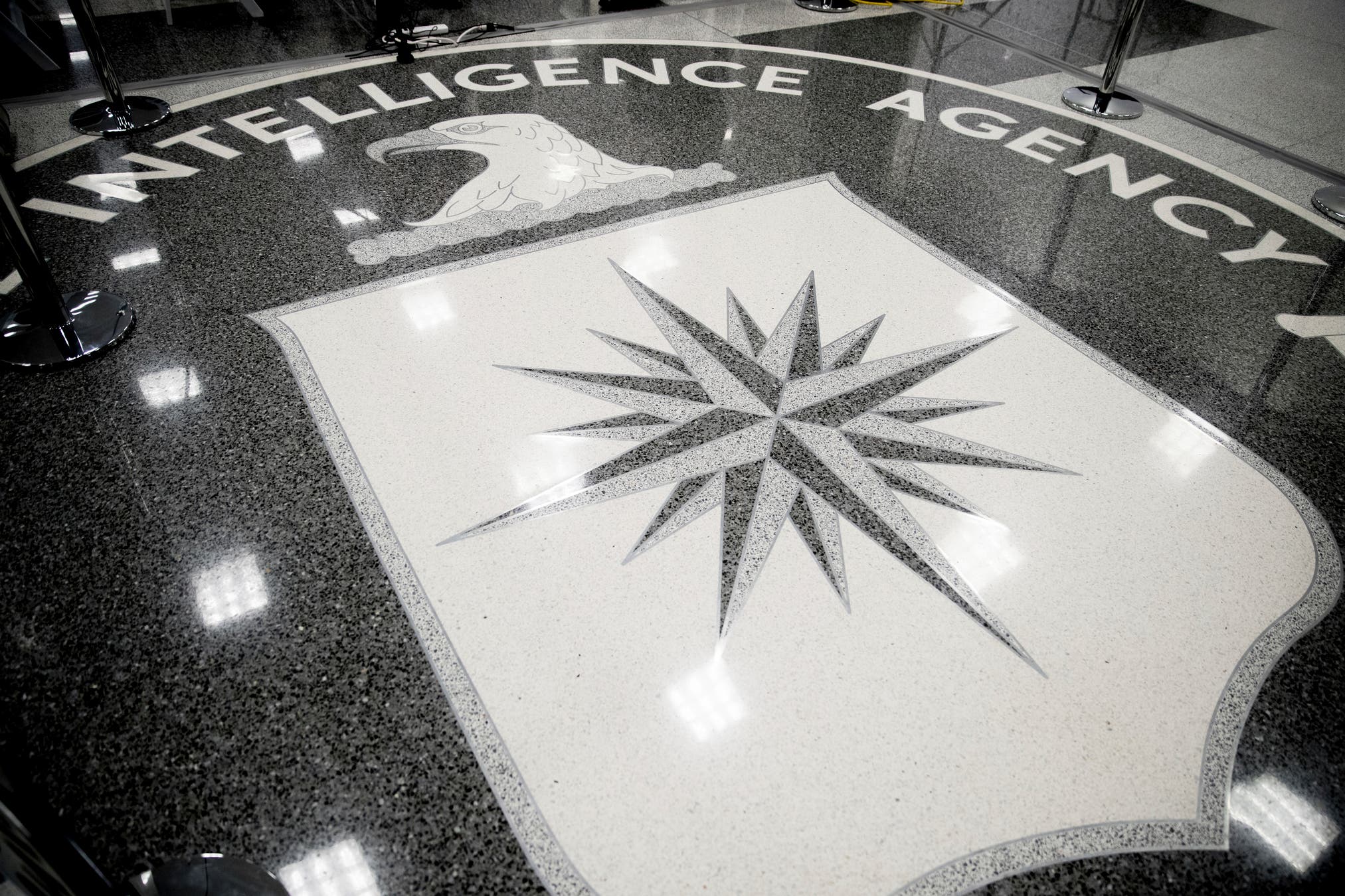 The floor of the main lobby of the Central Intelligence Agency in Langley, Va. (AP)