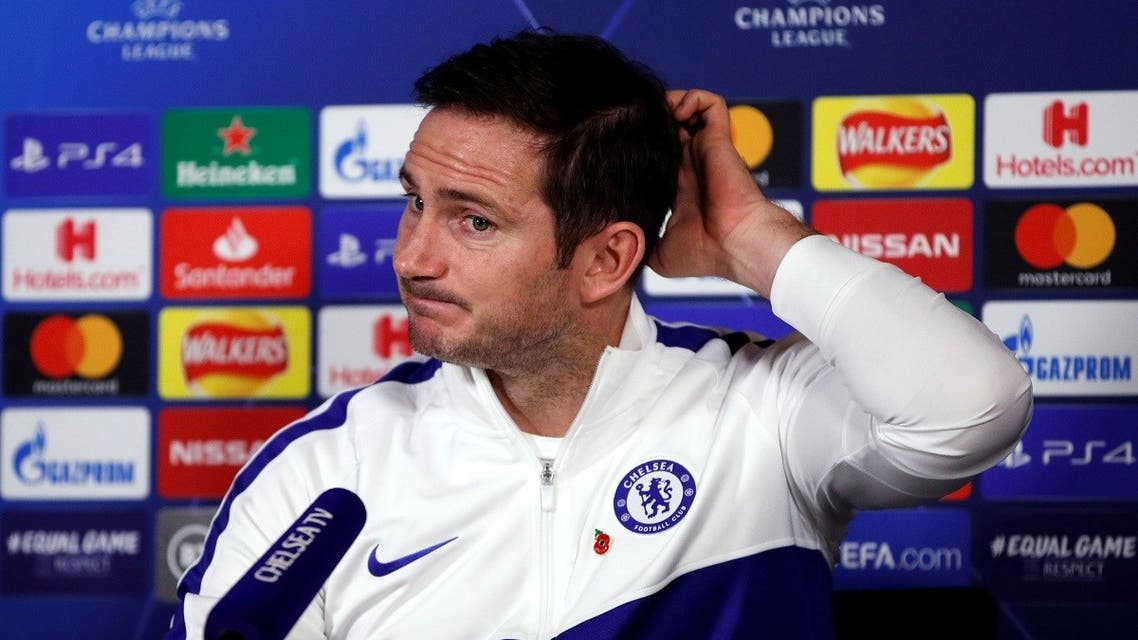 Chelsea manager Frank Lampard during a press conference. (Reuters)