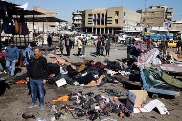 انفجار في بغداد في يناير الماضي (أرشيفية)