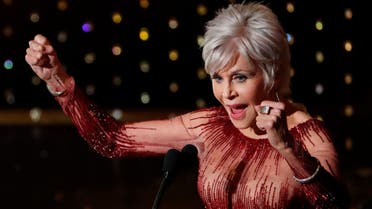 Jane Fonda says goodnight after presenting the Best Picture award at the 92nd Academy Awards in Hollywood, Los Angeles, California, U.S., February 9, 2020. REUTERS