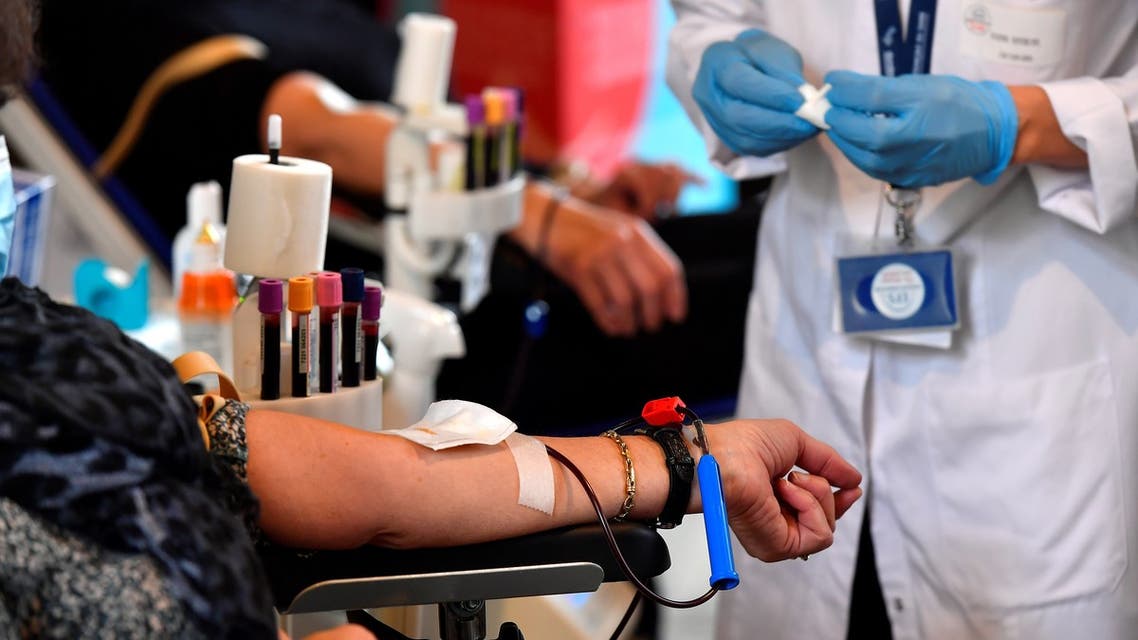 In this stock photo, a volunteer donates blood. (File photo: AFP).