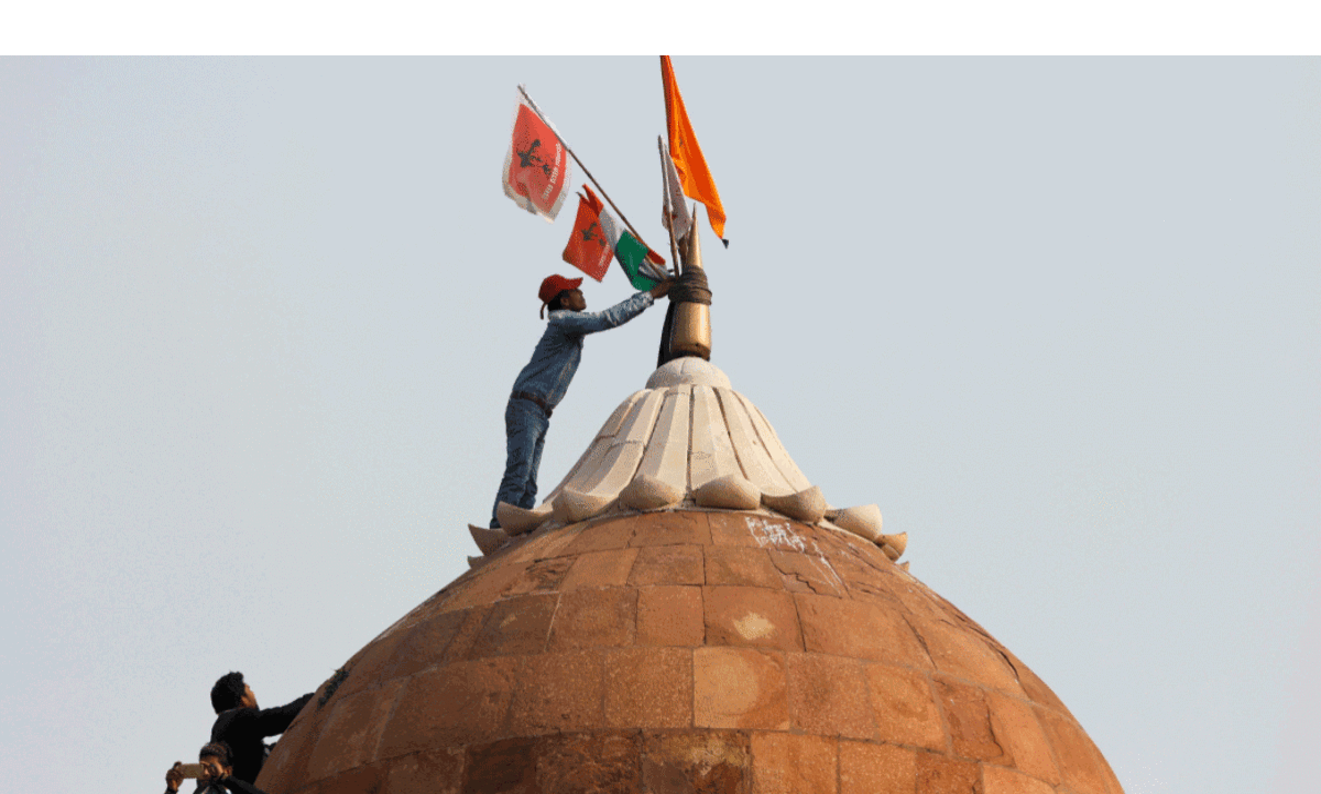 Indian Farmer Protesters Breach Historic Red Fort
