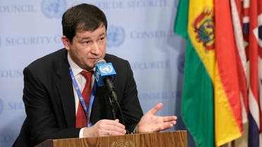 A file photo shows Russian envoy to the United Nations Dmitry Polyanskiy. (AP/Seth Wenig)