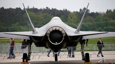 A Lockheed Martin F-35 aircraft is seen at the ILA Air Show in Berlin, Germany, April 25, 2018. (Reuters)