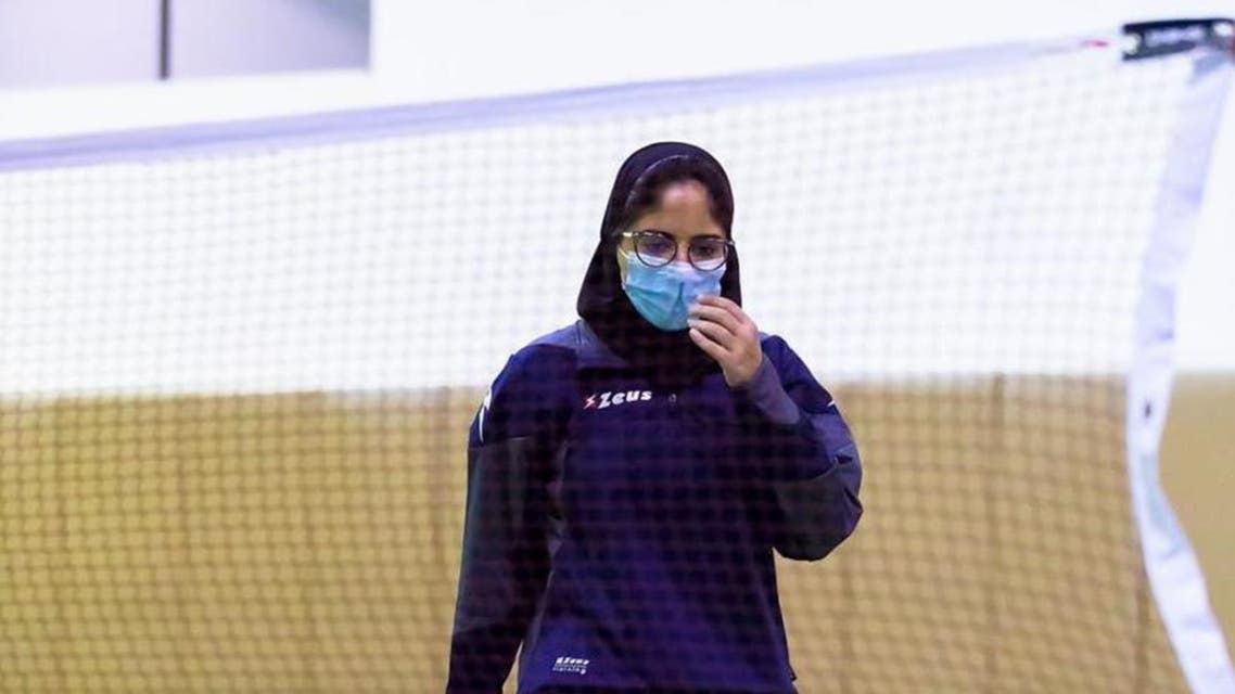 Saudi badminton female star Rahaf almabdal