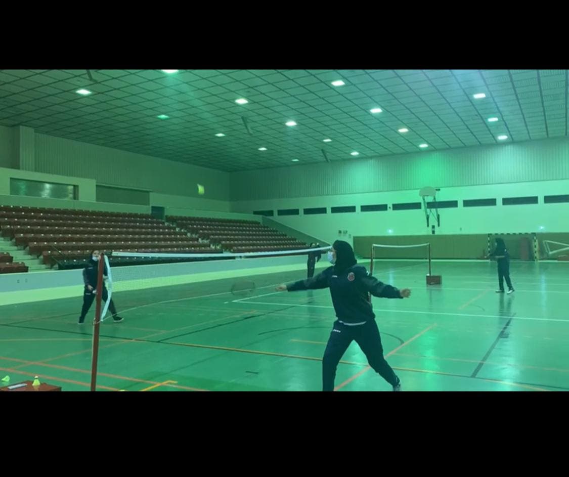 Saudi badminton female star Rahaf almabdal