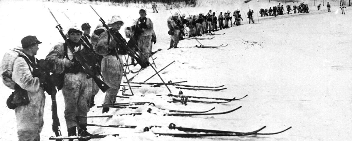 جانب من القوات الفنلندية خلال حرب الشتاء