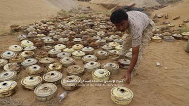 حجة اليمن الجيش يلفت ألغام حوثية الألغام الحوثية 20 يناير 2021